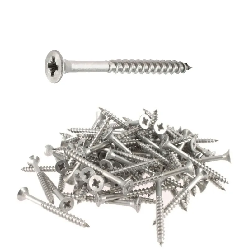 50 vis agglo tête fraisée pozidriv Inox A2 - Diamètre 6 mm